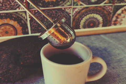 Brew tea in a regular cup