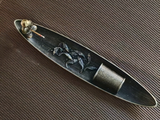 Podstawka na kadzidełka Rybak, metal, 13x3 cm