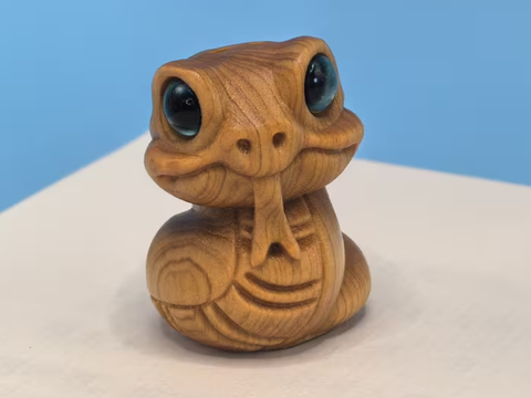 Wąż, figurka herbaciana, drzewo, 3 cm