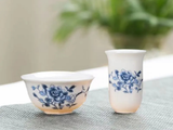 Tea cups set, ceramic, 2 elements