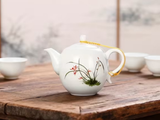 Grass and Flowers Teapot, ceramic, 270 ml