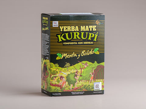 Yerba Mate Kurupi Compuesta con Hierbas, Paraguay, 500 g.