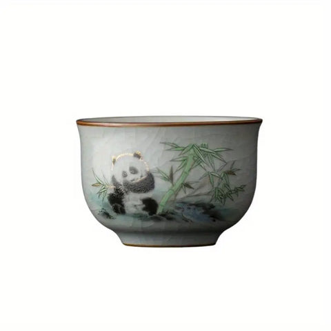 Tea cup Panda, ceramic, 70 ml